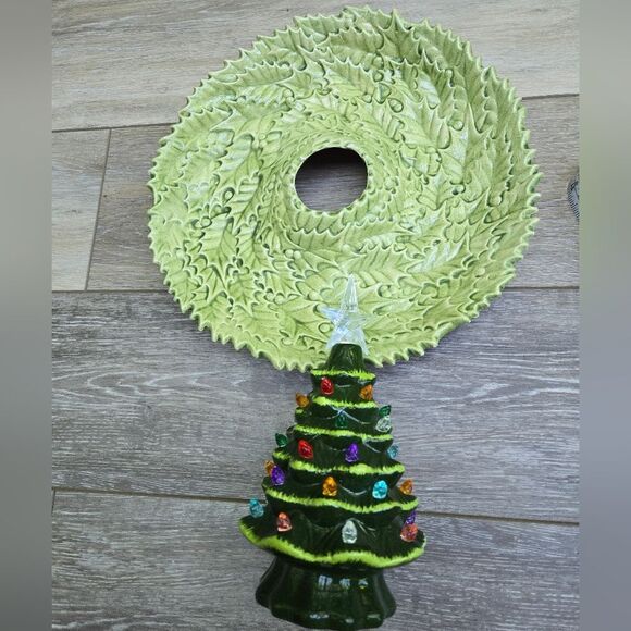 Ceramic tree and serving bowl dish holiday center piece - Picture 8 of 13